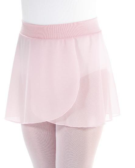 Saia transpassada em jersey infantil